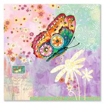 Arte em tela para parede Oopsy Daisy Fanciful Flight 36 x 36 cm