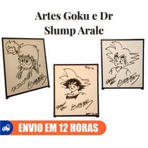Arte Premium Goku assinada pelo autor Akira Toriyama, ilustração do anime Arte Premium Goku assinada pelo autor Akira Toriyama, ilustração do anime