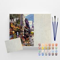 Arte Terapia Pintura Numerada Tarde em Paris 40X50cm Arte Terapia Pintura Numerada Tarde em Paris 40X50cm