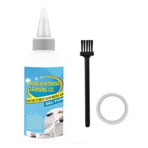 Artefato de sapato branco pequeno limpador de sapatos brancos agente clareador descontaminação iluminando para borda amarela esmalte