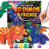 Artes e ofícios feitos por mim Pinte seus próprios dinossauros e amigos em 3D Artes e ofícios feitos por mim Pinte seus próprios dinossauros e amigos em 3D