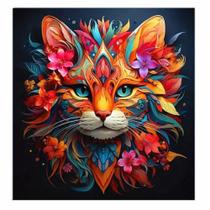 Artesanato Pintura Diamante Diy 20x20 - GATO I I