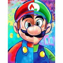 Artesanato Pintura Diamante Diy 20X25 - SUPER MARIO BROS