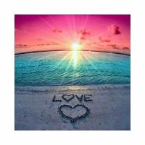 Artesanato Pintura Diamante Diy 30X30 - LOVE BEACH Artesanato Pintura Diamante Diy 30X30 - LOVE BEACH
