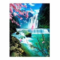 Artesanato Pintura Diamante Diy 30X40 - CACHOEIRA I