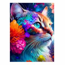 Artesanato Pintura Diamante Diy 30X40 - CYBER CAT II