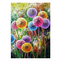 Artesanato Pintura Diamante Diy 30X40 - FLORES COLORIDAS