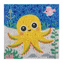 Artesanato Pintura Diamante Diy KIDS 18X18 - POLVO BMX073