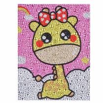Artesanato Pintura Diamante Diy KIDS 18X23 - GIRAFA BMX047