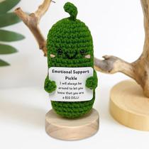 Artesanato recheado STGEBYD Funny Positive Pickle Crochet