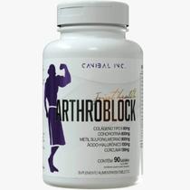 Arthroblock Canibal 90 Tabs Com Colágeno Tipo II E Vitaminas Nutrientes Diários