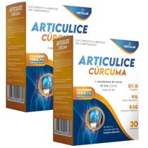 Articulice curcuma kit 2cx colageno tipo2 ácido hialurônico curcuma glucosaminoglicanos