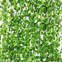 Artificial Ivy Garland CQURE, pacote com 36 plantas de folhas verdes de 77 m Artificial Ivy Garland CQURE, pacote com 36 plantas de folhas verdes de 77 m