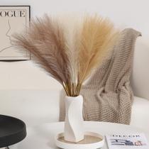 Artificial Pampas Grass Decor Wertuirk 60 unidades 60 cm, cinza e bege