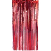 Artigo para Decoracao Cortina Metaliz. Vermelho 1X2M Artigo para Decoracao Cortina Metaliz. Vermelho 1X2M