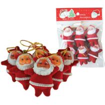 Artigo para Decoração de Natal Pingente Papai Noel 5CM (pacote com 6) Artigo para Decoração de Natal Pingente Papai Noel 5CM (pacote com 6)