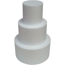 Artigo para Festa Bolo Falso Redondo 100X100MM - Pacote com 40