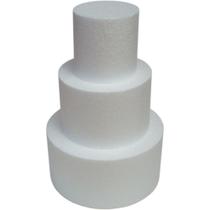 Artigo para Festa Bolo Falso Redondo 150X100MM - Pacote com 16