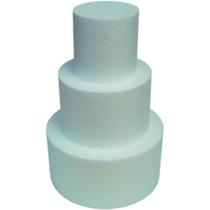 Artigo para Festa Bolo Falso Redondo 300X100MM Pacote com 10