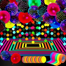 Artigos de Festa Neon Skylety Glow in the Dark - Com Balões
