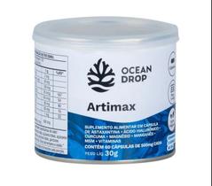 ARTIMAX- Saúde articulações - cúrcuma+magnésio+MSM+astaxantina+ácido hialuronic - OCEAN DROP