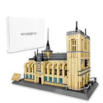 ArtorBricks Architectural Notre Dame de Paris Large Collection Building Set Model Kit e Presente para Crianças e Adultos, Compatível com Lego (1378 Peças)
