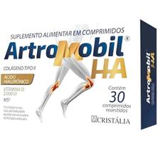 Artromobil HA Colágeno para Articulações 30 Comprimidos, mais 4 Comp Brinde Cristália Artromobil HA Colágeno para Articulações 30 Comprimidos, mais 4 Comp Brinde Cristália