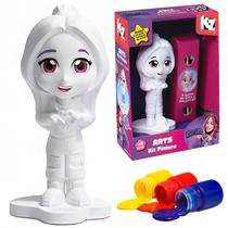 Arts Kit Pintura Boneco De Colorir Dos Rosa Katlen Personagem Infantil - Elka