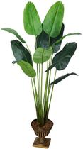 Arvore Artificial Bananeira Grande Folhagem de Vaso 1.9mt