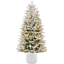 Árvore Artificial Best Choice 183 cm 250 LEDs Flocada Natalina Árvore Artificial Best Choice 183 cm 250 LEDs Flocada Natalina