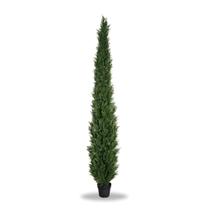 Árvore artificial, decoração de casa artificial, topiaria de cedro, 8 pés