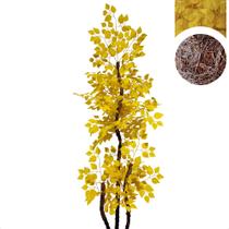 Árvore Artificial Fícus Outono Amarelo Grande Sem Vaso Decoração