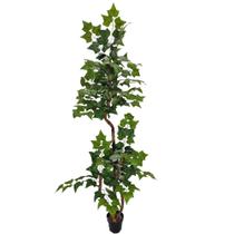 Árvore Artificial Figueira Hera Verde Variegata Grande Sem Vaso Decoração - Flor de Mentirinha