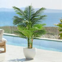 Árvore Artificial Keeplush Palmeira Tripla Cana Dourada 122 cm Árvore Artificial Keeplush Palmeira Tripla Cana Dourada 122 cm