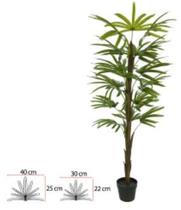 Árvore Artificial Palmeira Raphis Real Toque X18 Verde 1,50cm - FLORESCER DECOR