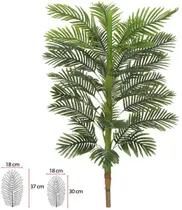 Arvore Artificial Palmeira Real Toque X33 Verde 1,50cm