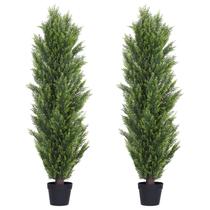 Árvore Artificial THE BLOOM TIMES Cedro 152cm Resistente a UV 2 Unidades