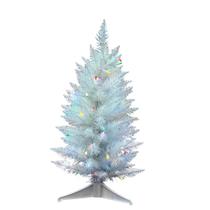 Árvore artificial Vickerman 76cm Sparkle White com LEDs Árvore artificial Vickerman 76cm Sparkle White com LEDs