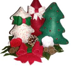 Árvore centro de mesa em feltro