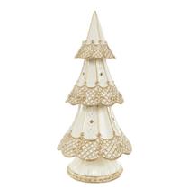 Árvore com led branco/dourado/bege - 23cm Árvore com led branco/dourado/bege - 23cm