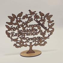 Arvore Com Palavras Em Mdf Cru Com Base- Kit Com 10un Arvore Com Palavras Em Mdf Cru Com Base- Kit Com 10un