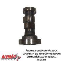 Árvore comando válvula completa biz 100 pop 100 compatível ao original.