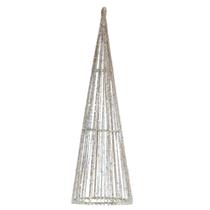 Arvore Cone Aramada Luxuosa Champanhe Natalina 60 cm - Magizi