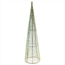 Arvore Cone Aramada Luxuosa Verde Natalina 60 cm