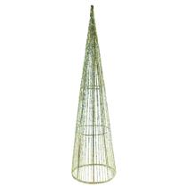 Árvore Cone Aramado Verde Line Algodão Brilho Suave 60cm - Magizi