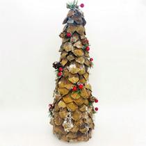 Árvore Cone de Pinha Nevado - 36cm - 1 unidade - Cromus - Rizzo Árvore Cone de Pinha Nevado - 36cm - 1 unidade - Cromus - Rizzo