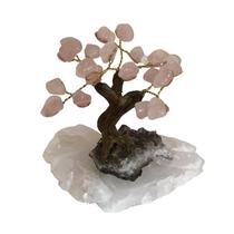 Arvore da felicida com base rosa quartzo Arvore da felicida com base rosa quartzo