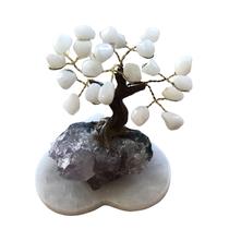 Arvore da felicidade com base quartzo branco