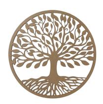 Árvore Da Vida 60cm Mandala Decorativa Mdf Cru Natural - Ficone Decor