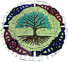 Árvore Da Vida E Do Conhecimento Celta Ceramicas - 80 cm - Mosaico Leonardo Posenato